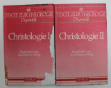CHRISTOLOGIE von KARL - HEINZ OHLIG , VOLUMELE I - II , 1989 , BLOCUL DE FILE COLORAT CU CERNEALA NEAGRA * , PREZINTA PETE *