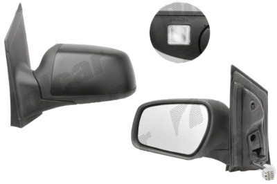 Oglinda exterioara Ford Focus 2 (Da ) 11.2004-01.2008 partea dreapta Best Auto Vest crom convex carcasa prevopsita grunduita reglare electrica cu inc foto