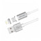 Cablu de date Magnetic Astrum UM350, USB - micro USB, Gri