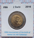 Franta 2 euro 2016 UNC - Fran&ccedil;ois Mitterrand km 2281 cartonas personalizat D2601, Europa