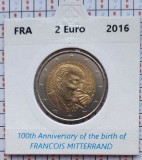 Franta 2 euro 2016 UNC - Fran&ccedil;ois Mitterrand km 2281 cartonas personalizat D2601, Europa