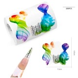 Șabloane cu motiv fluture 100 buc - multicolor, ADL