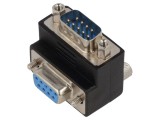 Adaptor D-Sub 9pin soclu/mufă negru - DELOCK