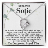 Cadou pentru scumpa sotie, Colier Argint, Mesaj de dragoste, Oem