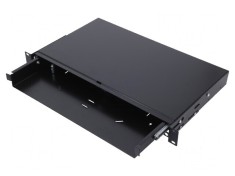 Patch panel telescopic 1U extensibil