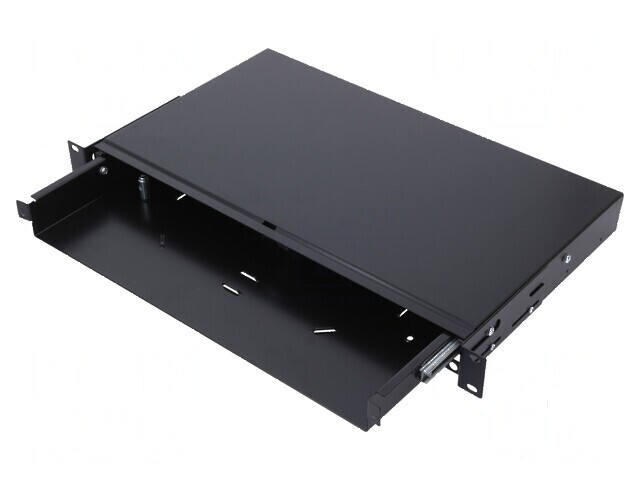 Patch panel telescopic 1U extensibil