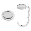 Set 2 Carlige de masa pentru genti, Kwmobile, Argintiu, Aluminiu, 48556.01