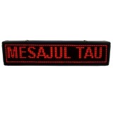 Panou LED Text Programabil 100x20 cm, ROSU, Reclama Luminoasa Interior, Display LED Aluminiu