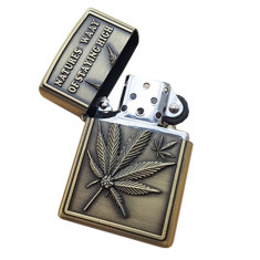 Bricheta tip zippo, 3D relief, metalica, stay high