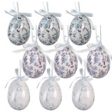 Set 9 oua decorative Paste model flori multicolore &Oslash; 5x8 cm