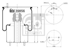 FEBI BILSTEIN 39856 Burduf, suspensie pneumatica foto