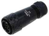 Conector circular WEIPU SA2010/P12IIB-1 tată PIN 12 IP67 5A 400V 8-12mm
