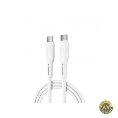 Cablu Date si Incarcare USB-C - USB-C WiWu Wi-C043E Starlink 60W 1m Alb
