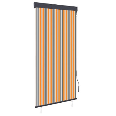 vidaXL Jaluzea tip rulou de exterior, galben și albastru, 100 x 250 cm foto