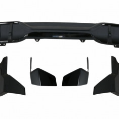 Pachet Exterior Aero Prelungire Bara Fata / Spate si Difuzor compatibil cu BMW X5 G05 (2018-2022) M Design Negru Lucios CBBMG05MPB