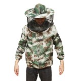 Bluza apicola camuflaj marimea XL cu masca de protectie