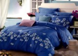 Cumpara ieftin Lenjerie de pat pentru o persoana cu husa de perna dreptunghiulara, Blue world, bumbac mercerizat, multicolor