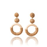 Cercei din rafie Cercuri