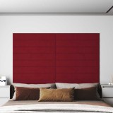 Cumpara ieftin Panouri de perete 12 buc. roșu vin 90x15 cm catifea 1,62 m&sup2;