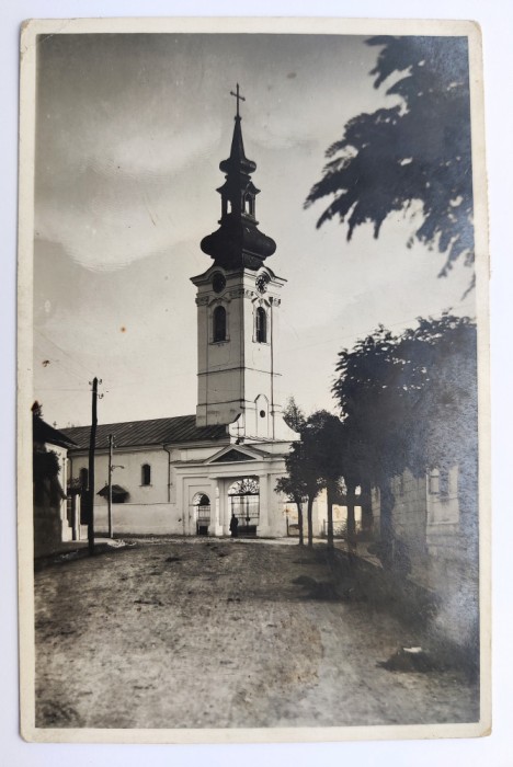 Caransebes - Catedrala ortodoxa romana 1937 tip fotografie, circulata, timbre