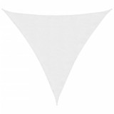Cumpara ieftin Parasolar, alb, 3,6x3,6x3,6 m, tesatura oxford, triunghiular