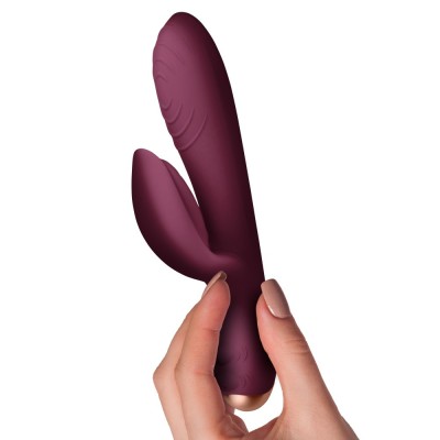 Vibrator Rabbit Climaximum - Spirit, Bordo, 18 cm foto