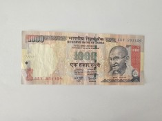 India 1000 Rupees 2007 foto