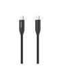 Cablu USB type C - USB type C PD 240W 5A 1m negru textil Choetech