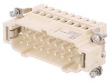 Conector HARTING HDC inserturi contact tată 16 pini 16A 400V