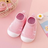 Mocasini roz cu dungi laterale albe (Marime Disponibila: Marimea 26)