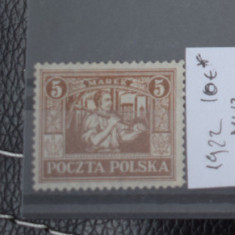 TS23 - Timbre serie Polonia - 1922 * nestampilat val 5 Mi 12