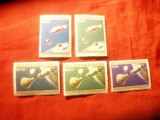 Serie Paraguay 1964 - Cosmos / Olimpiada Tokio , 5 valori fara posta aeriana