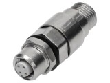 Adaptor M12 mamă cod D Ethernet HARTING pentru cablu