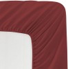 Cearsaf de pat cu elastic din bumbac ranforce 100%, densitate 120 g/mp, Grena