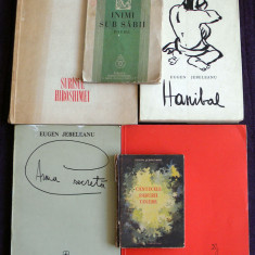 Eugen Jebeleanu - Colectie 6 volume versuri editii princeps 1934-1980 ilustratii