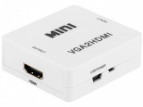 Convertor VGA la HDMI cu audio, KOM0846, Oem