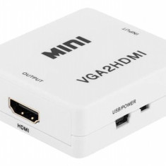 Convertor VGA la HDMI cu audio, KOM0846