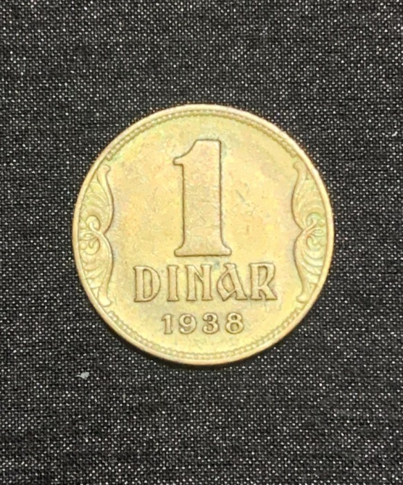 Moneda 1 dinar 1938 Iugoslavia