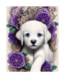 Cumpara ieftin Sticker decorativ, Catelus, Alb, 85 cm, 6482ST, Oem