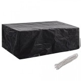 Cumpara ieftin Husă mobilier de grădină set 8 persoane poliratan 200 x 160 x 70 cm, vidaXL