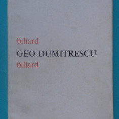Geo Dumitrescu – Biliard Billard ( in romana si franceza )