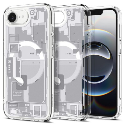 Husa iPhone 16e Spigen Ultra Hybrid Zero One MagSafe, alb foto