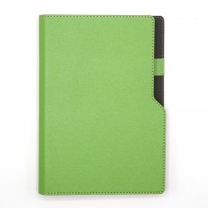 Agenda notes A5 cu arc si decupaj verde deschis
