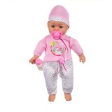 Papusa Bebelus cu suzeta si biberon , 38 cm