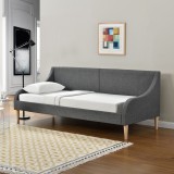 Canapea Dona tesatura gri inchis fara saltea [en.casa] HausGarden Leisure