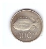 Moneda Islanda 100 kronur 2011, stare foarte buna, curata, Europa, Cupru-Nichel