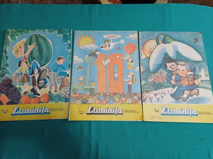 LOT 3 REVISTE LUMINIȚA, ANUL 1989, NR. 3, 5, 9 * 010