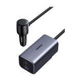 Incarcator auto UGREEN 150W 4-Port GaN Fast Car Charger EC706, 1 x USB A, 3 x USB C, Gri