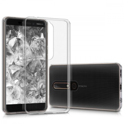 Husa pentru Nokia 6.1 (2018), Silicon, Transparent, 44199.03 foto