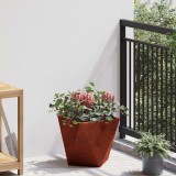 vidaXL Jardinieră Ruginit 30 x 30 x 30 cm Oțel rezistent de intemperii 883820